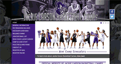 Desktop Screenshot of jackiecarsonbasketballcamps.com