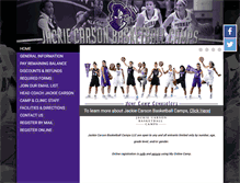 Tablet Screenshot of jackiecarsonbasketballcamps.com